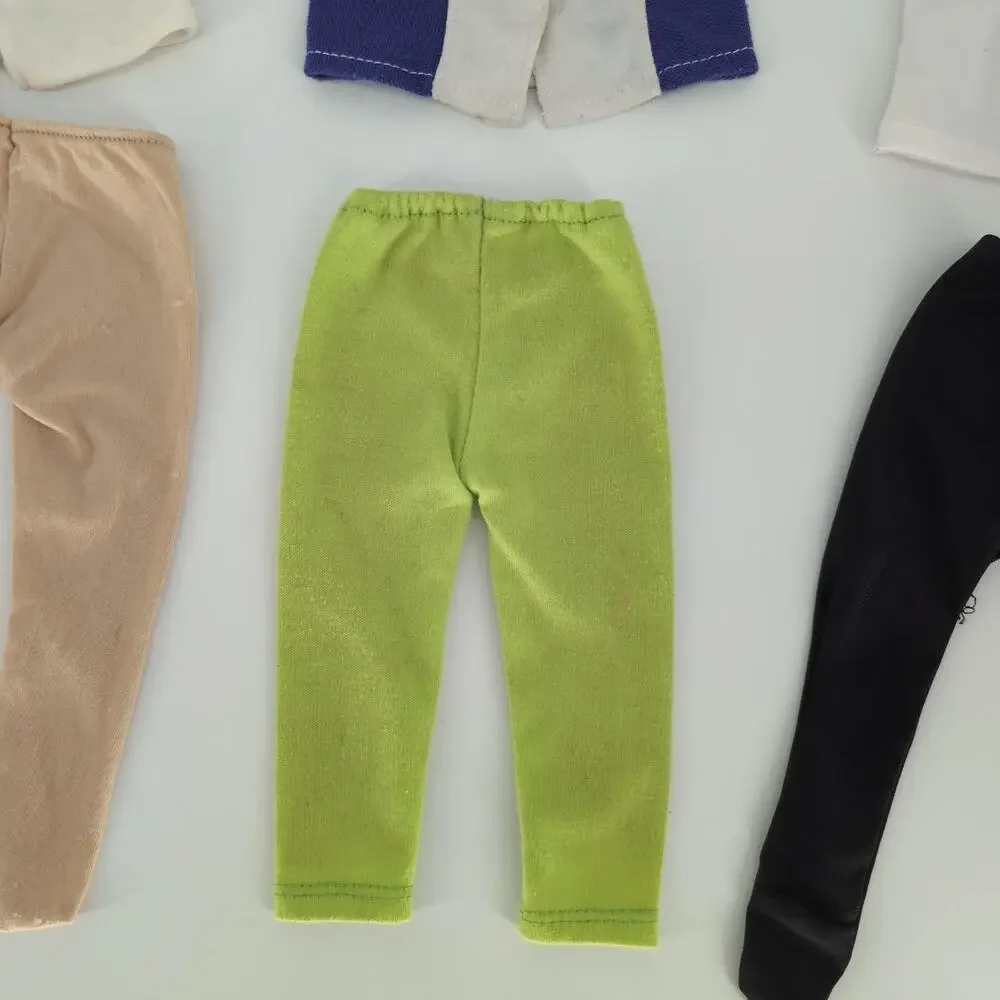 8 + 1 Piece Doll Clothing Bundle - 4 Short Sleeve Tops & 4 Bottoms for 18